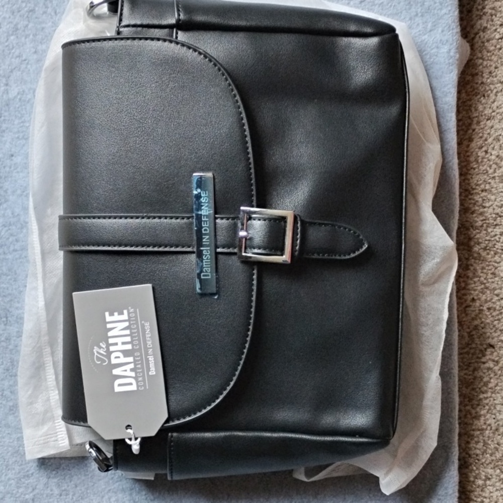 DAMSEL IN Defense Black Crossbody